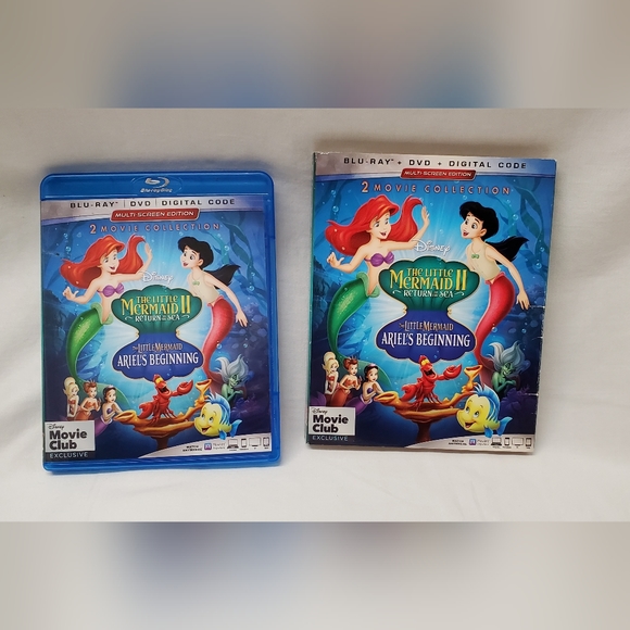 2/$18 The Little Mermaid DVD set (Disney movie club exclusive) - Picture 2 of 5